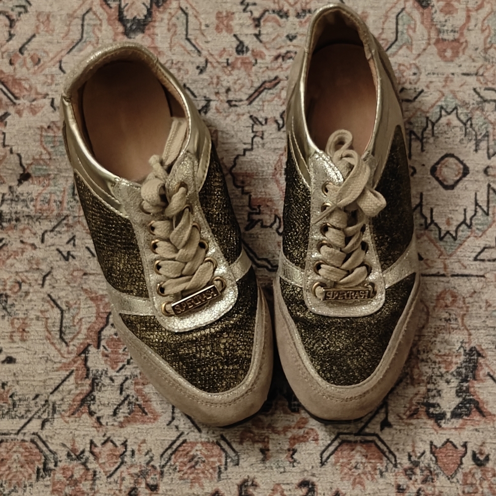 Gold Supertrash Sneakers - Picture 2 of 6